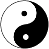black and white tai chi symbol